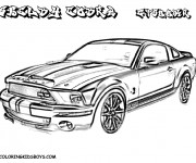 Coloriage Ford Shelby Cobra