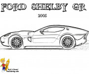 Coloriage Ford Shelby GR