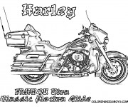 Coloriage et dessins gratuit Harley Davidson Electra Glide à imprimer