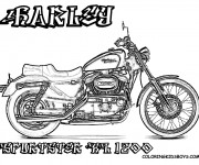 Coloriage et dessins gratuit Harley Davidson KL1200 à imprimer