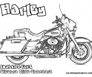 Coloriage et dessins gratuit Harley Davidson Touring à imprimer