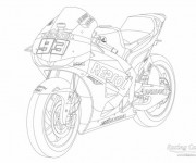 Coloriage et dessins gratuit Moto Honda à imprimer