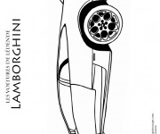 Coloriage Lamborghini avec son design superbe
