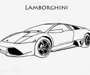 Coloriage Lamborghini Sesto Elemento