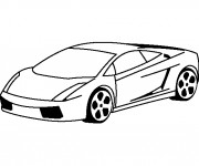 Coloriage Lamborghini Simple