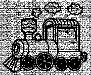 Coloriage et dessins gratuit Locomotive maternelle à imprimer