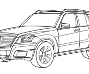 Coloriage et dessins gratuit Automobile Mercedes 4 × 4 à imprimer