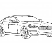 Coloriage et dessins gratuit BMW classique à imprimer