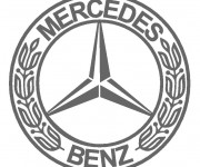 Coloriage et dessins gratuit Logo Mercedes à imprimer