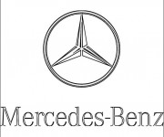 Coloriage Logo Mercedes Benz