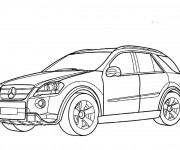 Coloriage Mercedes 4 × 4