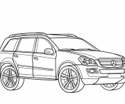 Coloriage et dessins gratuit Mercedes 4x4 à colorier à imprimer