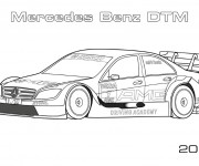 Coloriage et dessins gratuit Mercedes Benz DTM à imprimer