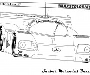 Coloriage et dessins gratuit Mercedes C9 de course à imprimer