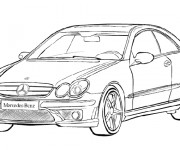 Coloriage et dessins gratuit Mercedes Classe A à imprimer