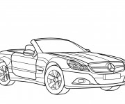 Coloriage Mercedes SLS