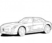 Coloriage Mercedes sport