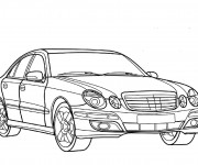 Coloriage et dessins gratuit Voiture Mercedes à imprimer