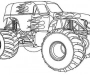 Coloriage Monster Truck Bounty hunter