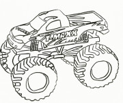 Coloriage et dessins gratuit Monster Truck Grave Digger à imprimer