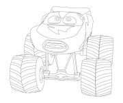 Coloriage et dessins gratuit Monster Truck pour enfant à imprimer