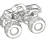 Coloriage Monster Truck T-Maxx