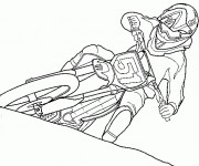 Coloriage et dessins gratuit Motocross Ktm à imprimer