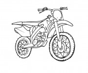 Coloriage et dessins gratuit Motocross pour Sport extrême à imprimer