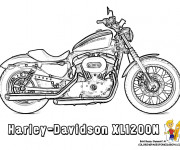 Coloriage et dessins gratuit Harley Davidson XL1200N à imprimer