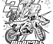Coloriage et dessins gratuit Moto Honda sport à imprimer