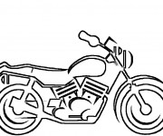 Coloriage et dessins gratuit Motocyclette 16 à imprimer