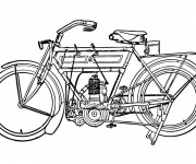 Coloriage et dessins gratuit Motocyclette 7 à imprimer