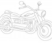 Coloriage Motocyclette 8