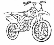 Coloriage et dessins gratuit Motocross à colorier à imprimer