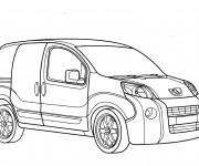 Coloriage et dessins gratuit Peugeot Partner à imprimer