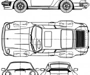 Coloriage et dessins gratuit Modèle de voiture Porsche à imprimer