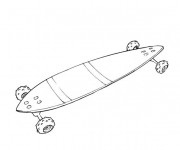 Coloriage et dessins gratuit Skateboard à colorier à imprimer