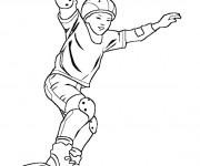 Coloriage et dessins gratuit Skateboard pour enfant à imprimer