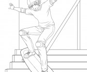Coloriage Skateboard pour les jeunes