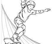 Coloriage et dessins gratuit Skatepark couleur à imprimer
