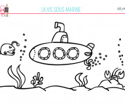 Coloriage et dessins gratuit Fond Marin pour enfant à imprimer
