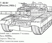 Coloriage et dessins gratuit Tank Russe à imprimer