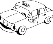 Coloriage et dessins gratuit Taxi personnalisé à imprimer
