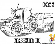 Coloriage Tracteur Case Maxxum