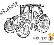 Coloriage Tracteur Claas Celtis