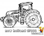 Coloriage Tracteur New Holland