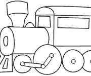 Coloriage Locomotive de Train en ligne