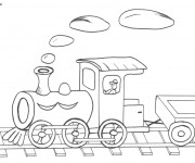 Coloriage Locomotive pour enfant
