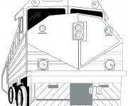 Coloriage Train géant stylisé