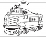 Coloriage Train Harrison dessin animé